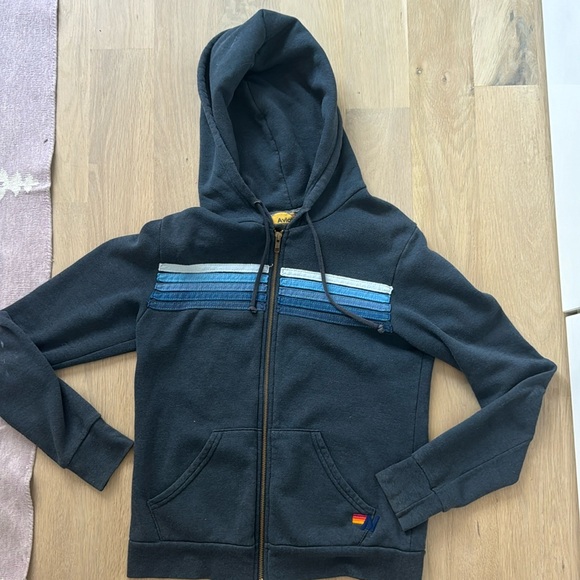 Aviator Nation Tops - Aviator nation zip up hoodie navy/black